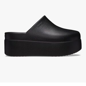 CROCS Black Elevated Mules
